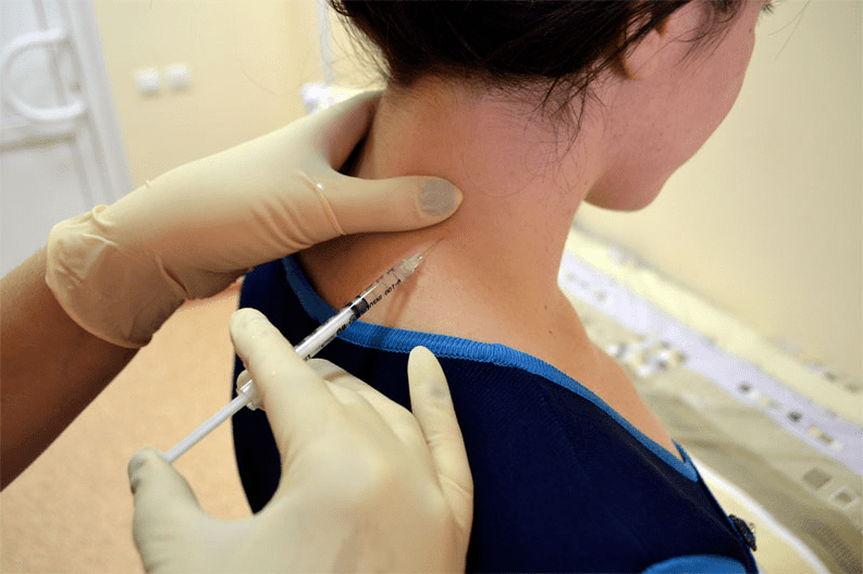 Anestetická blokáda pre osteochondrózu